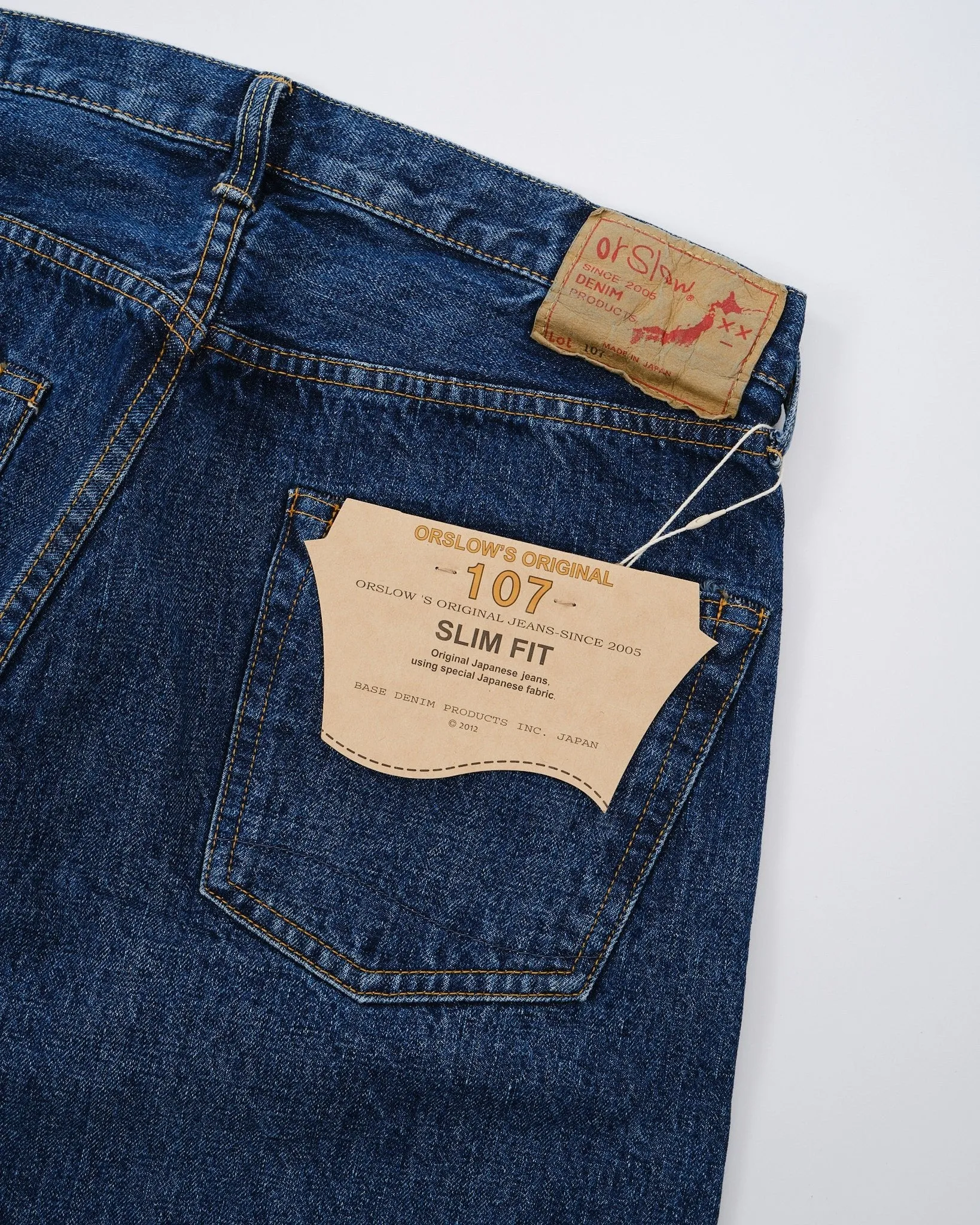 107 Ivy Fit Selvedge Denim Jeans 2 Year Wash