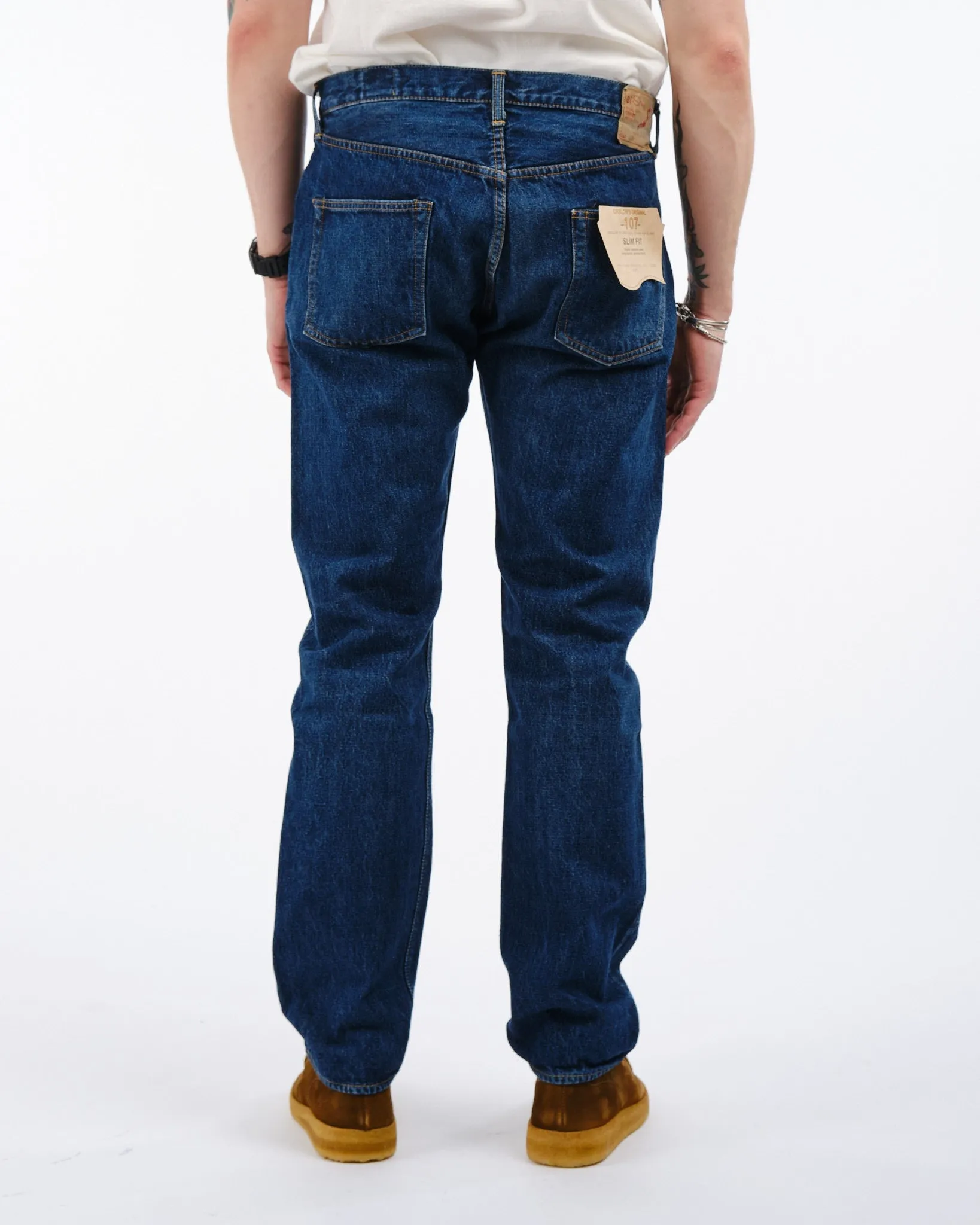 107 Ivy Fit Selvedge Denim Jeans 2 Year Wash