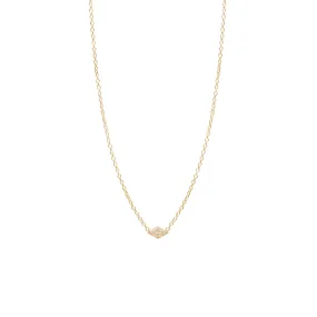 14k Itty Bitty Pavé Diamond Shape Necklace