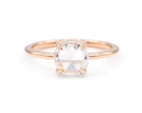 1.63-Carat Round Rose Cut Diamond Solitaire