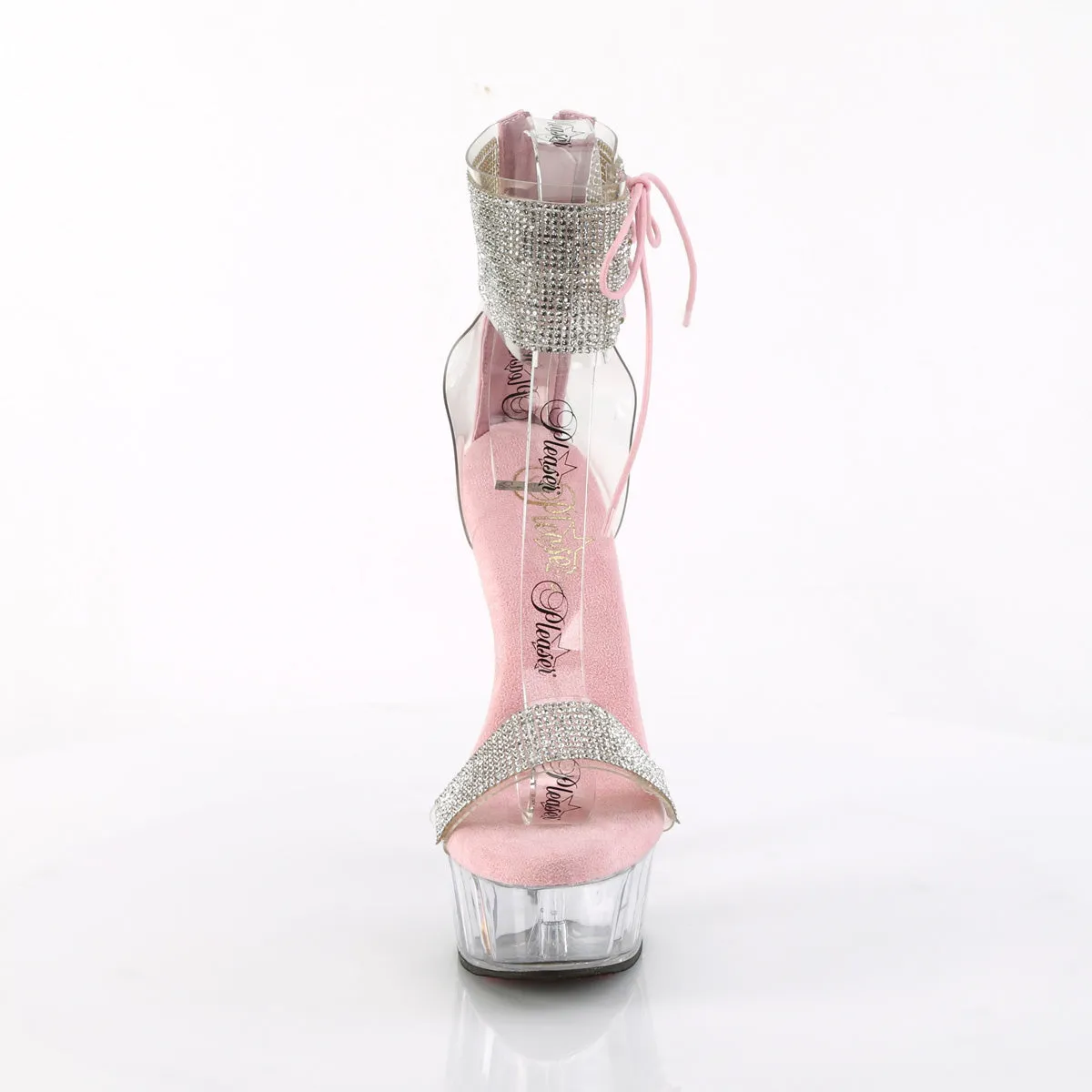 6 Inch Heel DELIGHT-627RS Clear Baby Pink