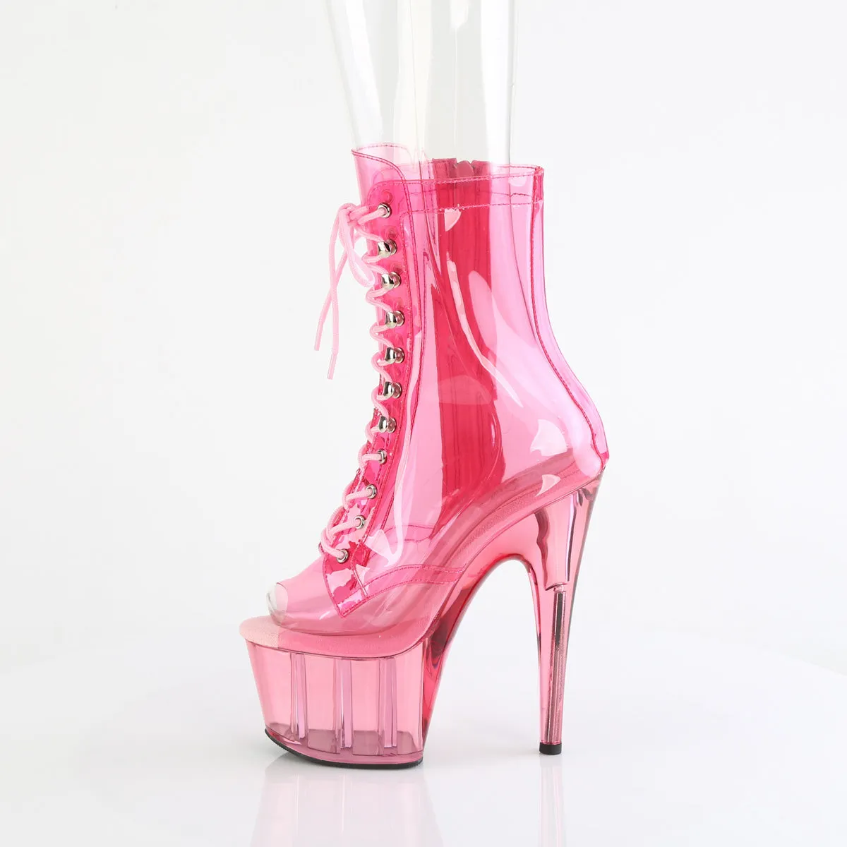 7 Inch Heel ADORE-1021C-T Baby Pink Translucent