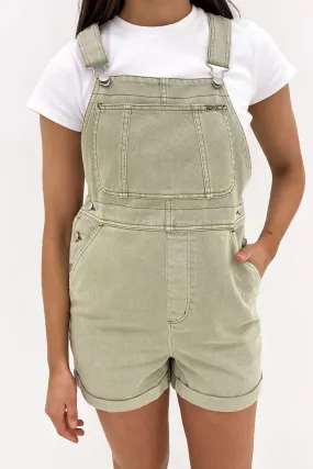 90s Dungaree Short Faded Thyme