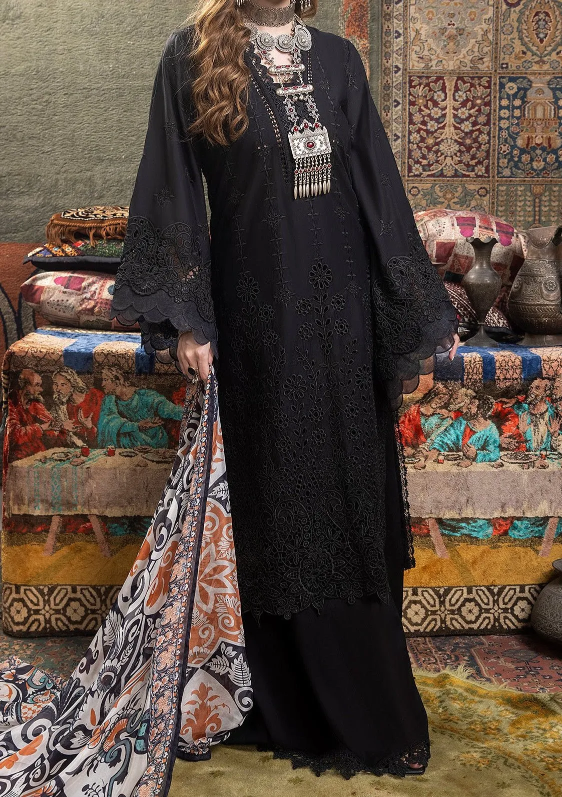 Adan's Libas Ayesha Pakistani Schiffli Lawn Dress