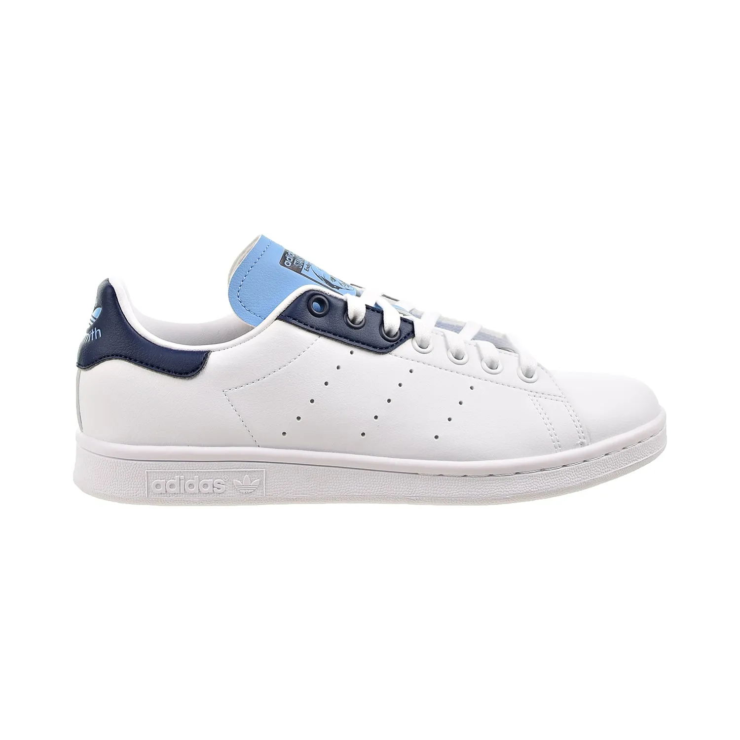 Adidas Stan Smith Men's Shoes Cloud White-Collegiate Navy-Light Blue