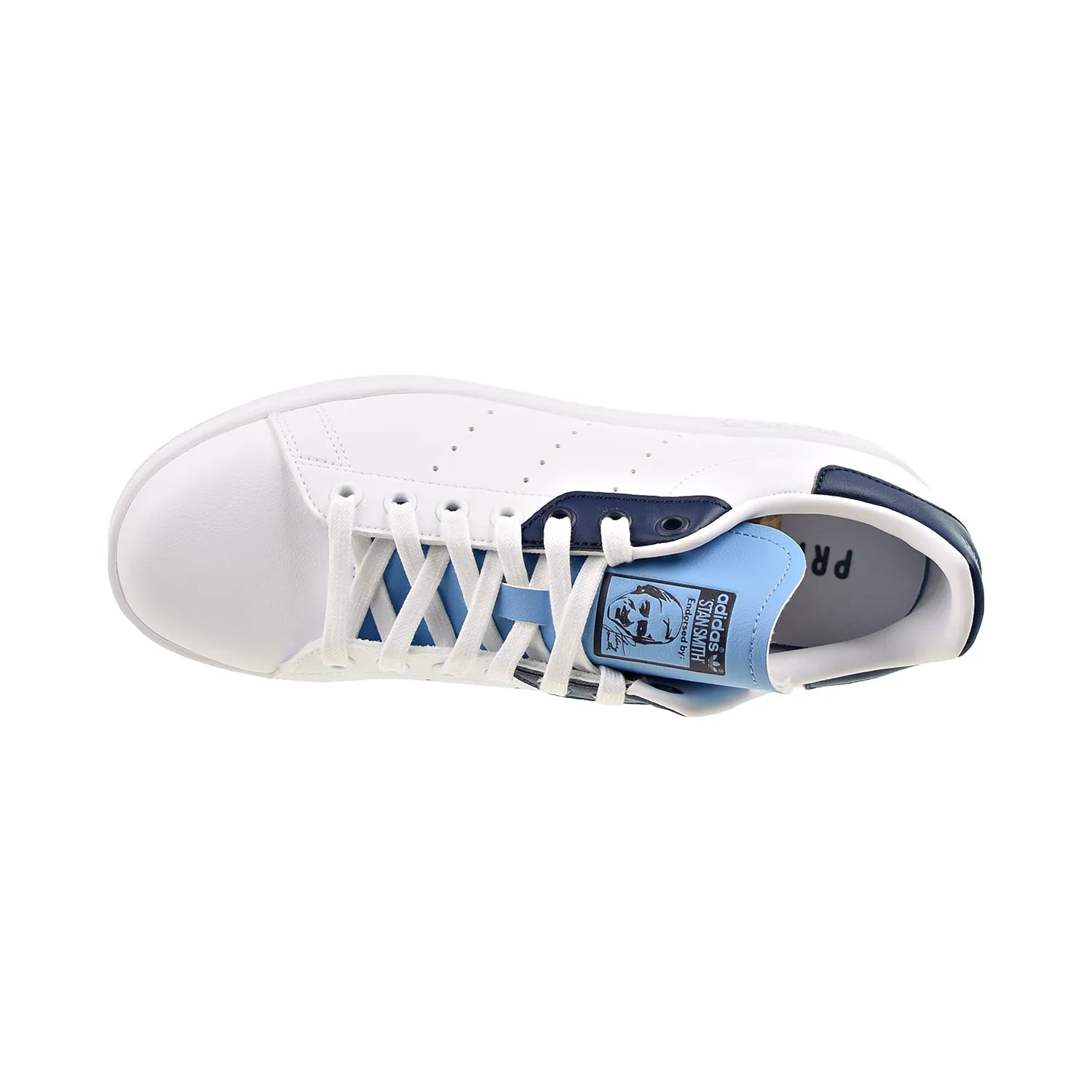 Adidas Stan Smith Men's Shoes Cloud White-Collegiate Navy-Light Blue