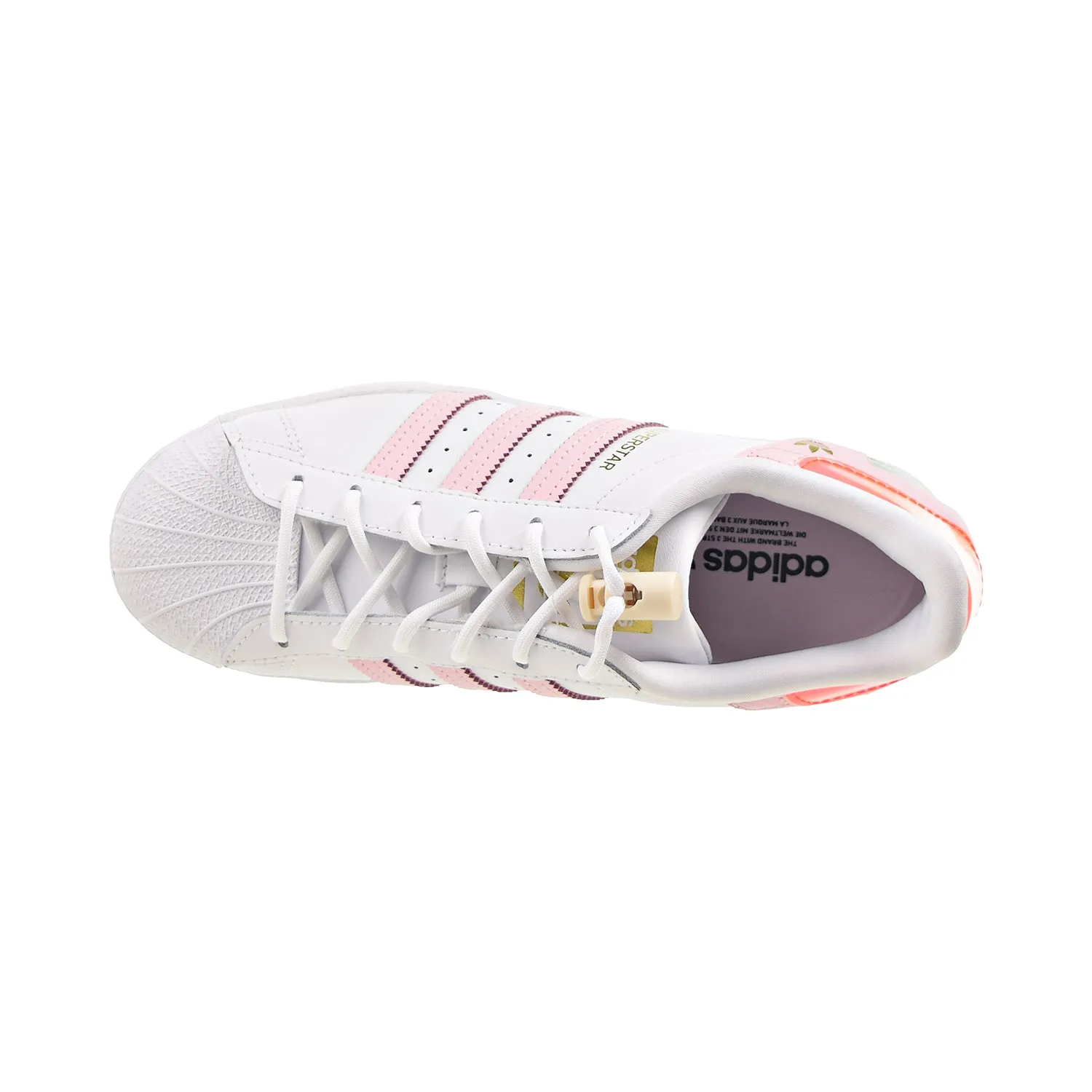 Adidas Superstar Women's Shoes Cloud White-Clear Pink-Solar Red