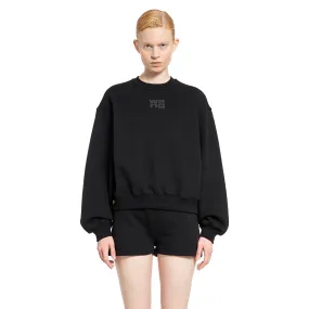 ALEXANDER WANG WOMAN BLACK SWEATSHIRTS