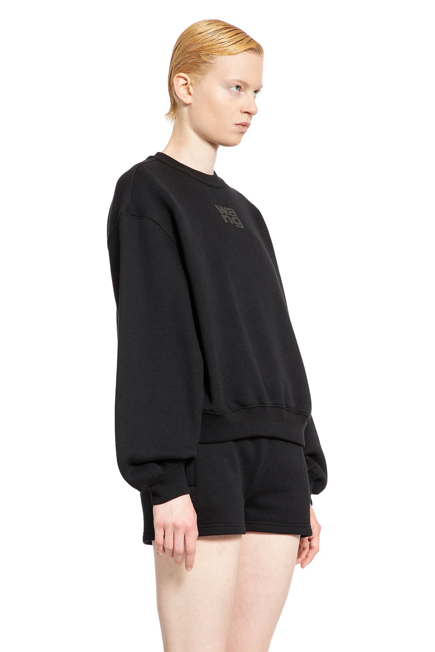 ALEXANDER WANG WOMAN BLACK SWEATSHIRTS