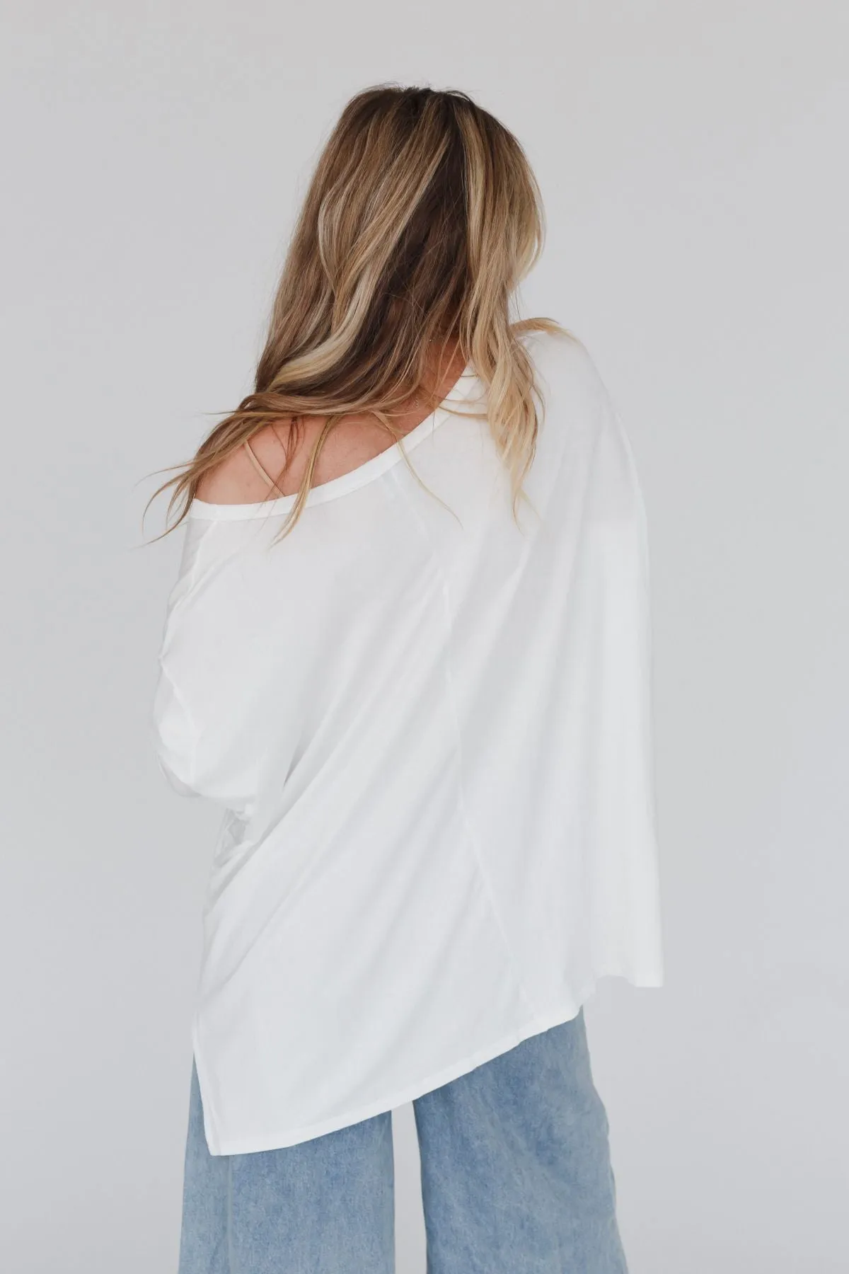 All Things New Oversized Top - White