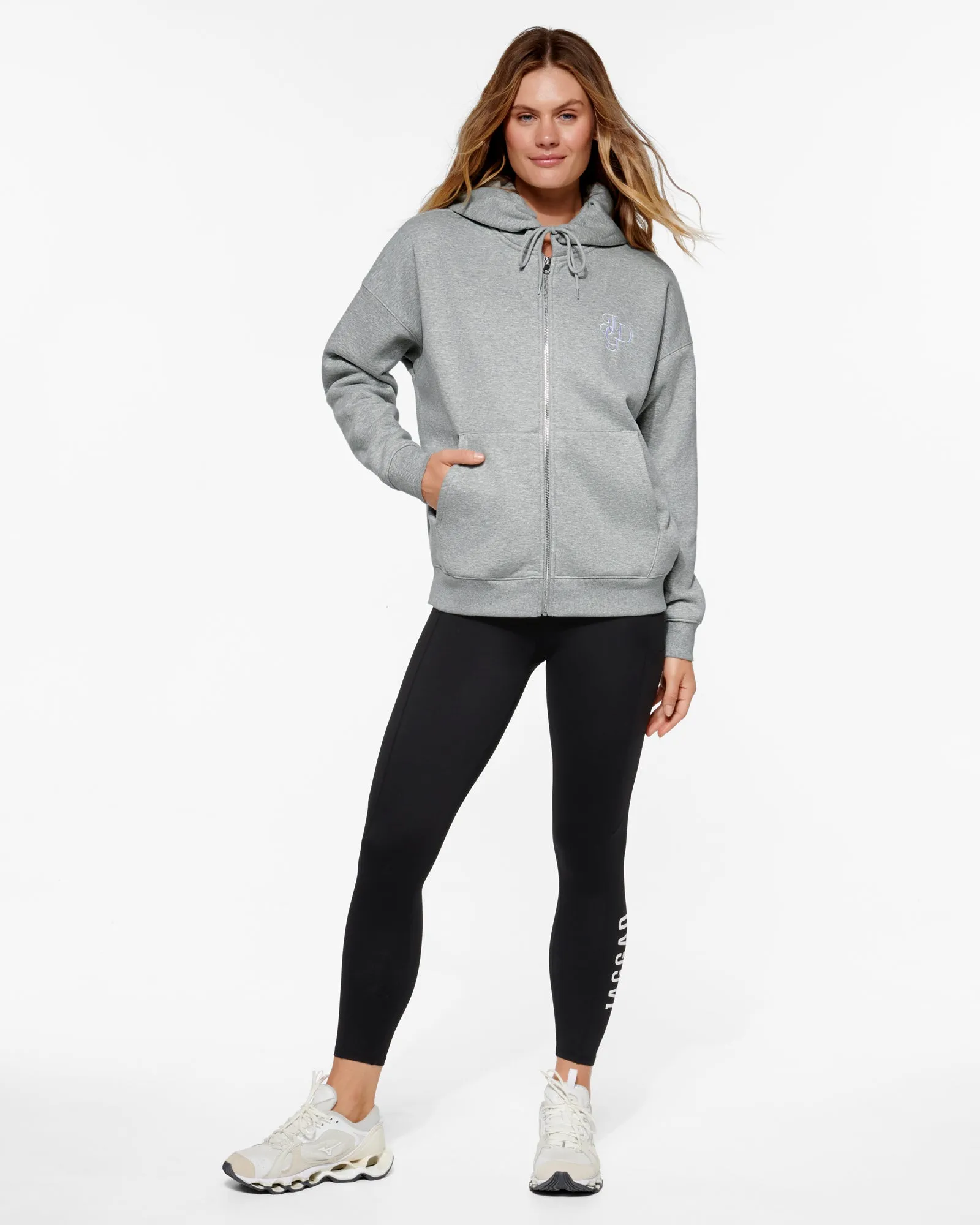 ATLANTA ZIP-THROUGH HOODIE GREY