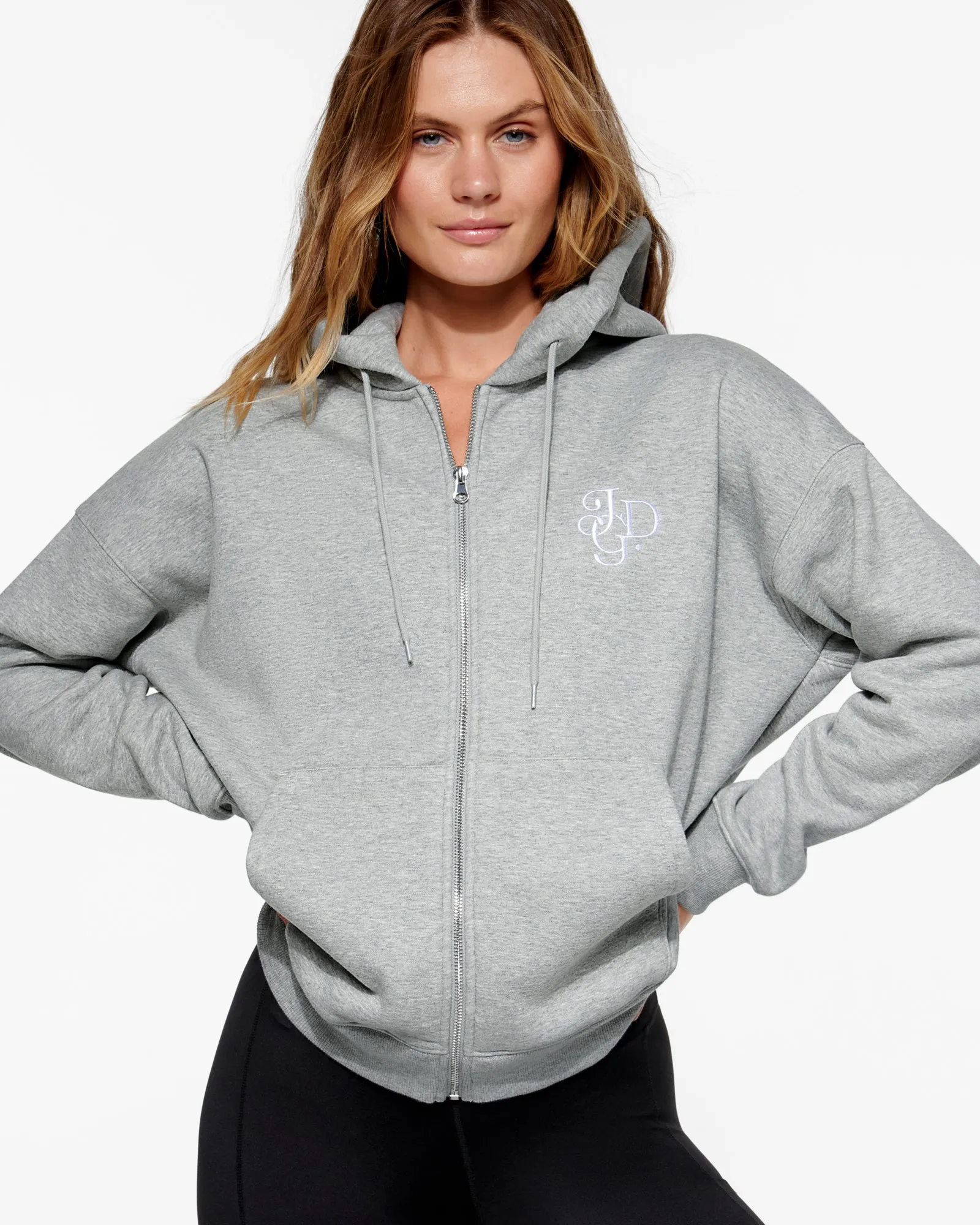 ATLANTA ZIP-THROUGH HOODIE GREY