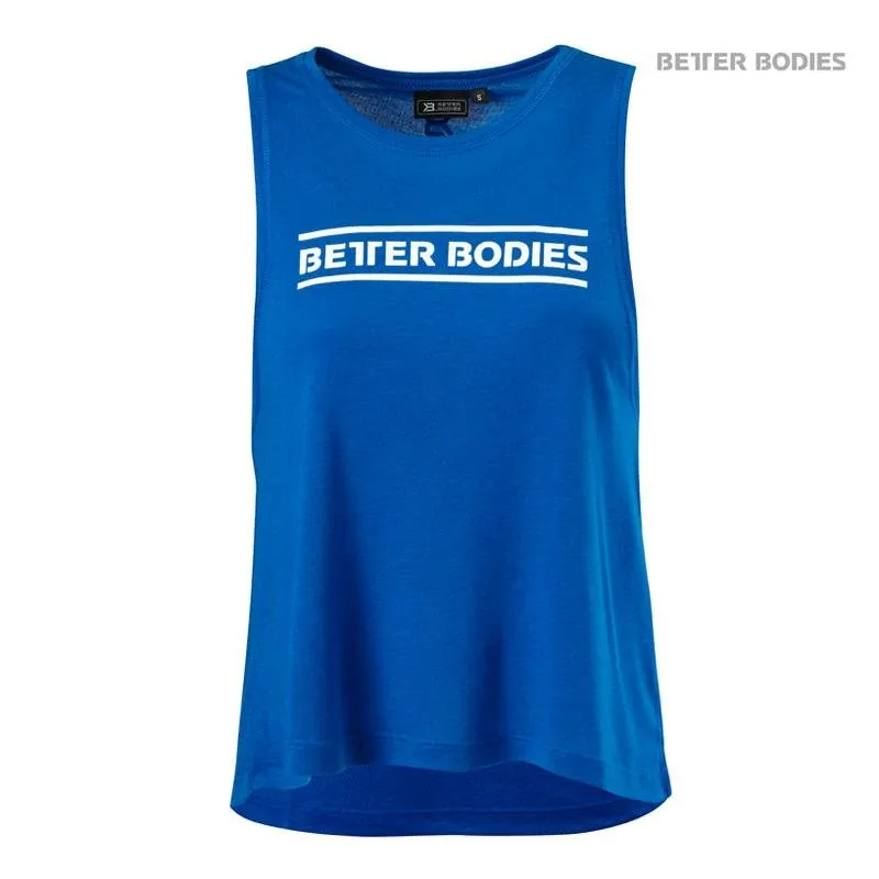 Better Bodies Deep Cut Top - Strong Blue