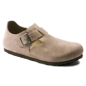 Birkenstock UNISEX London Suede Leather (Taupe - Regular Fit)