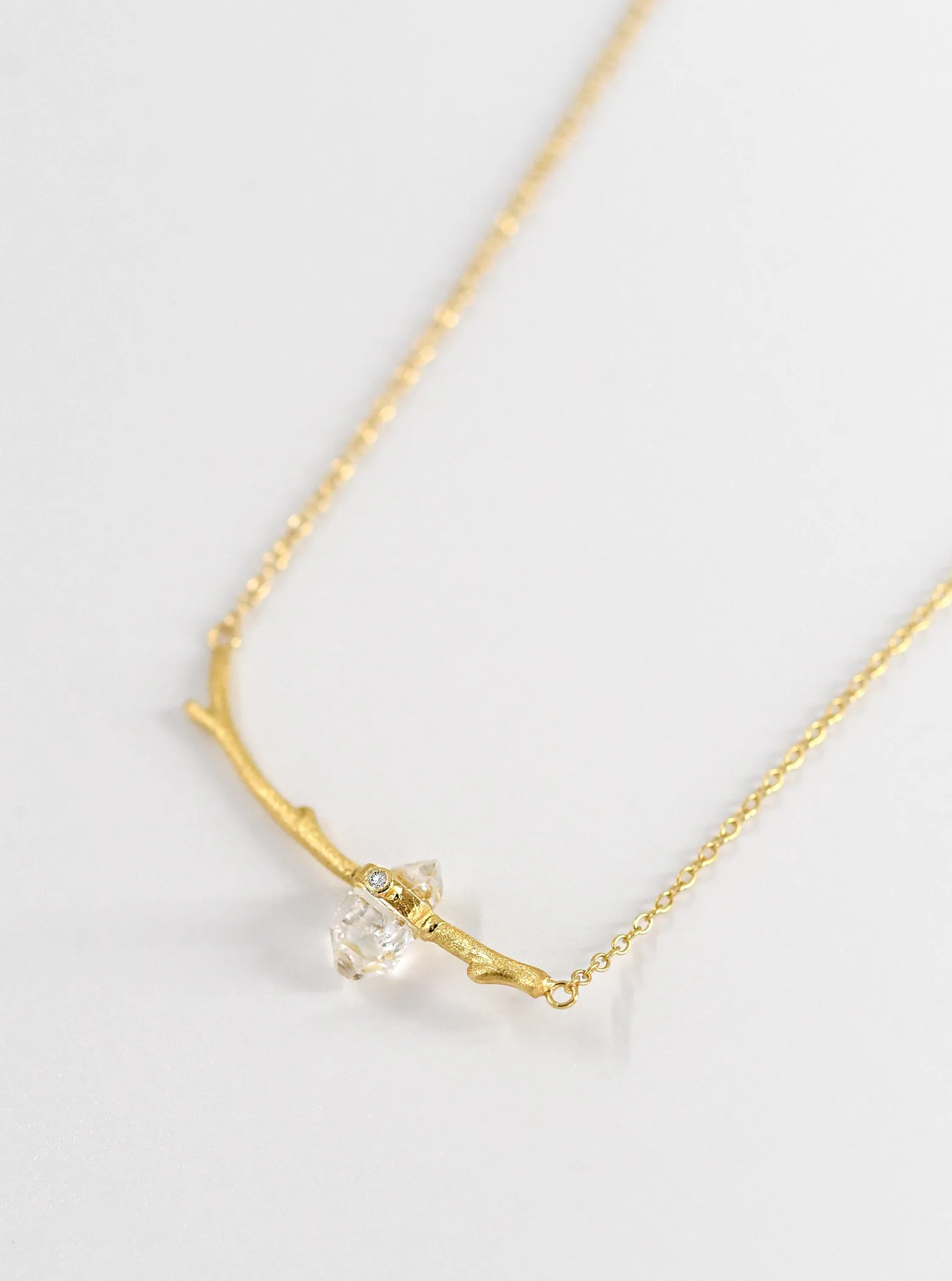 Branch Herkimer Diamond Necklace