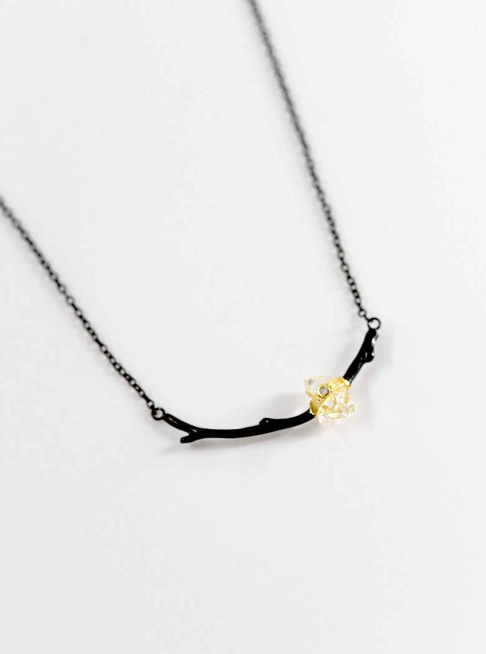 Branch Herkimer Diamond Necklace