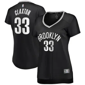 Brooklyn Nets Nicolas Claxton Fanatics Branded Fast Break Player Icon Jersey Womens - Black | Ireland J0083N7