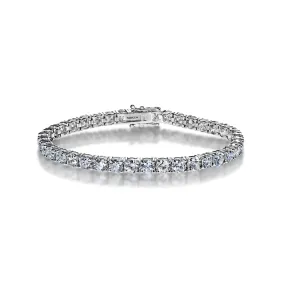 Celeste 13 Carat Round Brilliant Single Row Diamond Bracelet in 14k White Gold