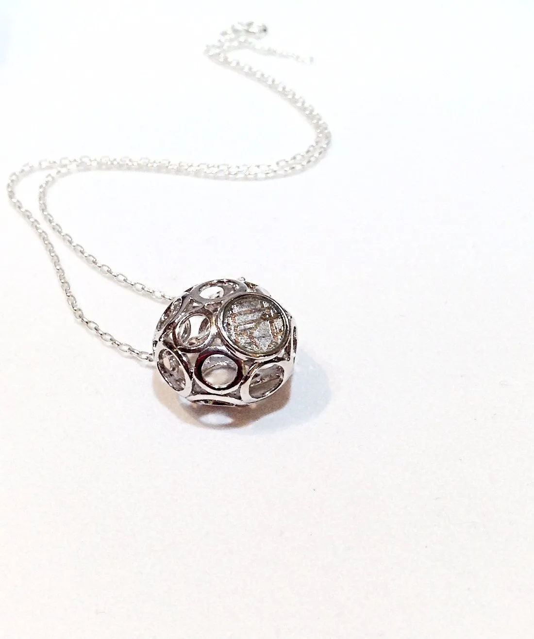 Circles Within meteorite pendant