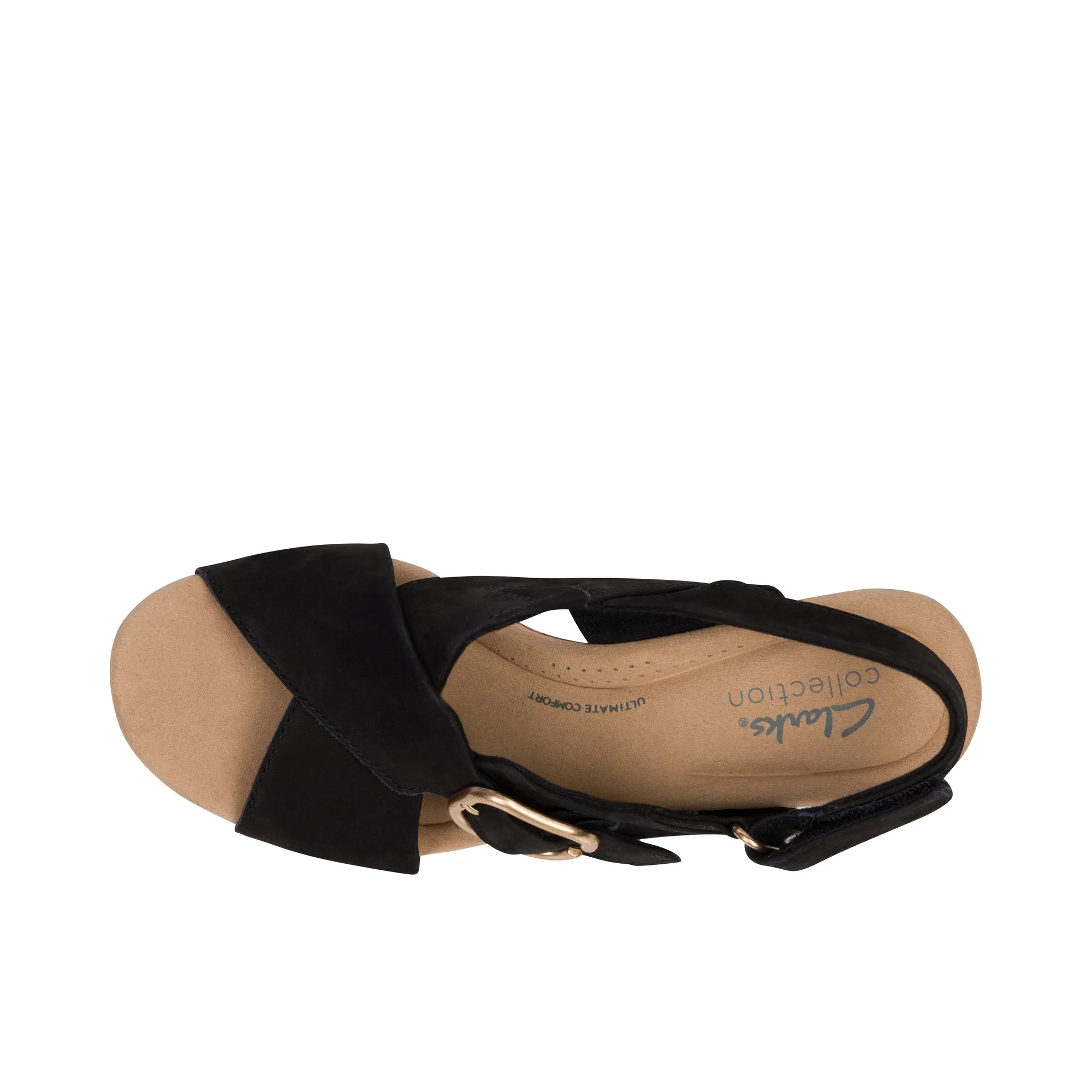 Clarks Womens Giselle Dove Black Nubuck