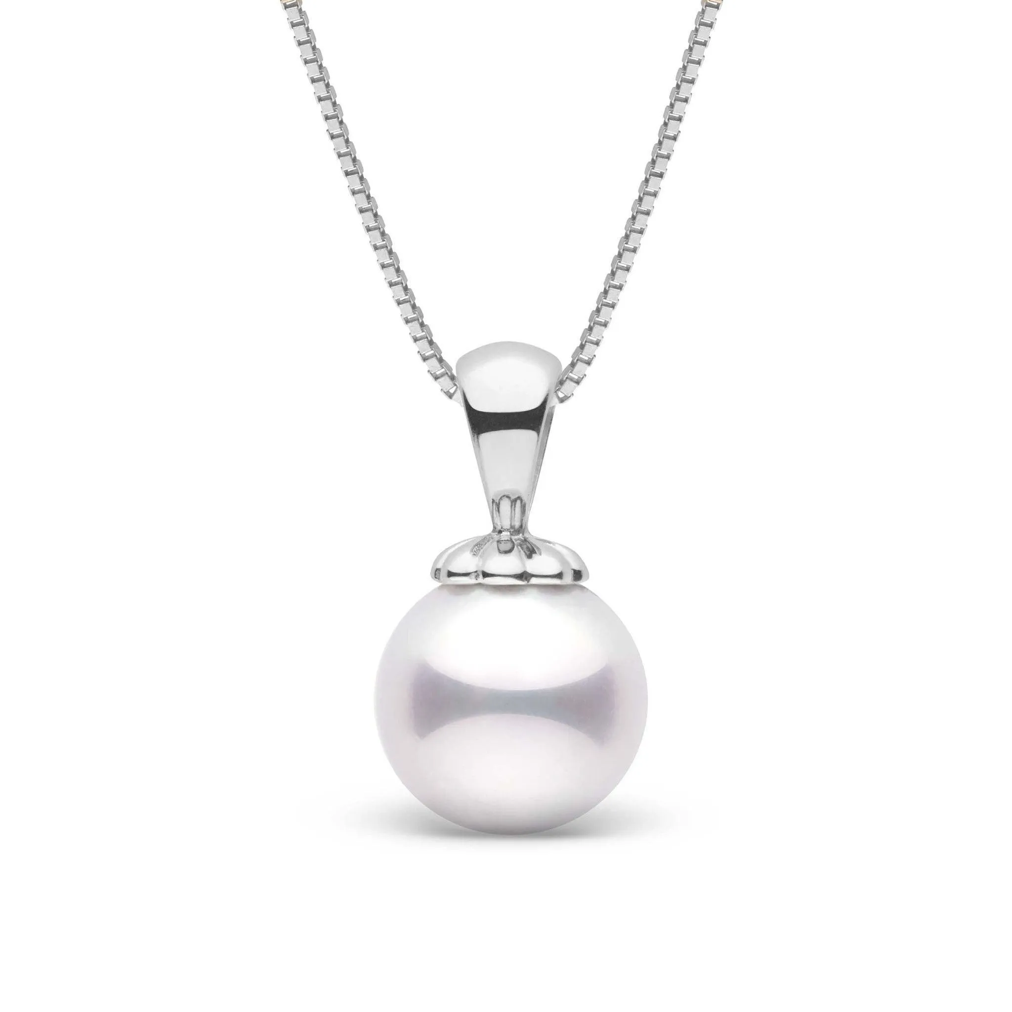 Classic Collection White 9.0-9.5 mm AAA Akoya Pearl Pendant