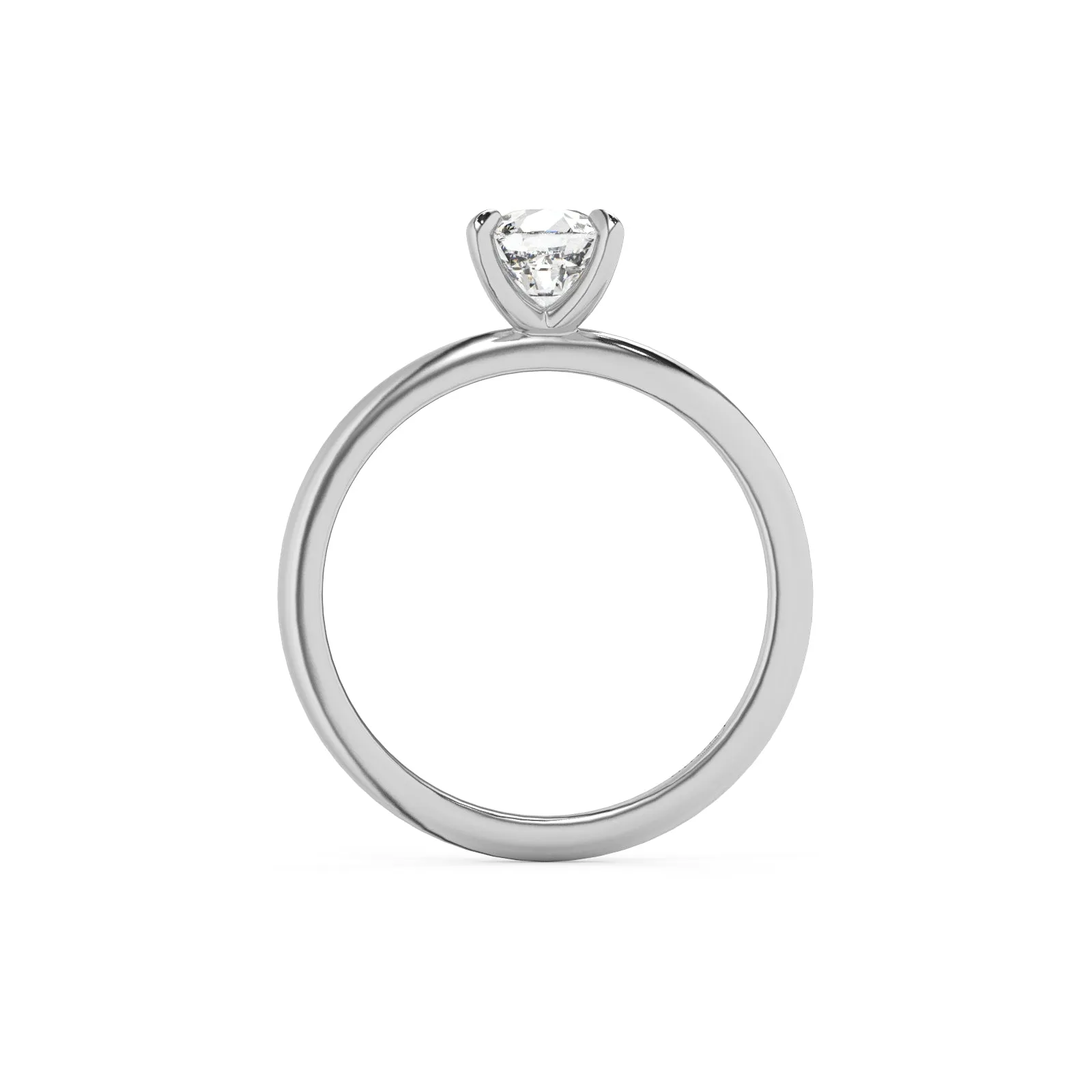 Classic Cushion Cut Solitaire Engagement Ring