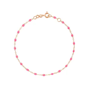 Classic Gigi Pink bracelet, Rose Gold, 5.9"