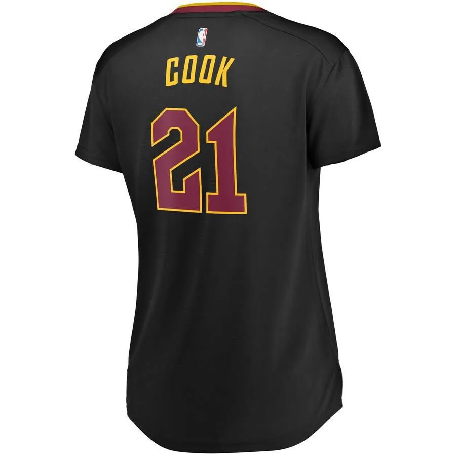 Cleveland Cavaliers Tyler Cook Fanatics Branded Fast Break Player Statement Jersey Womens - Black | Ireland B5014O1