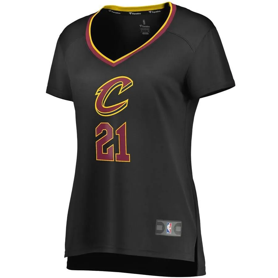 Cleveland Cavaliers Tyler Cook Fanatics Branded Fast Break Player Statement Jersey Womens - Black | Ireland B5014O1