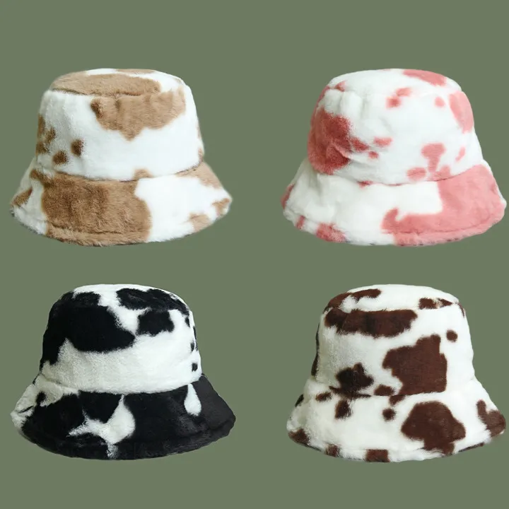 Cow Plush Hat AD12743