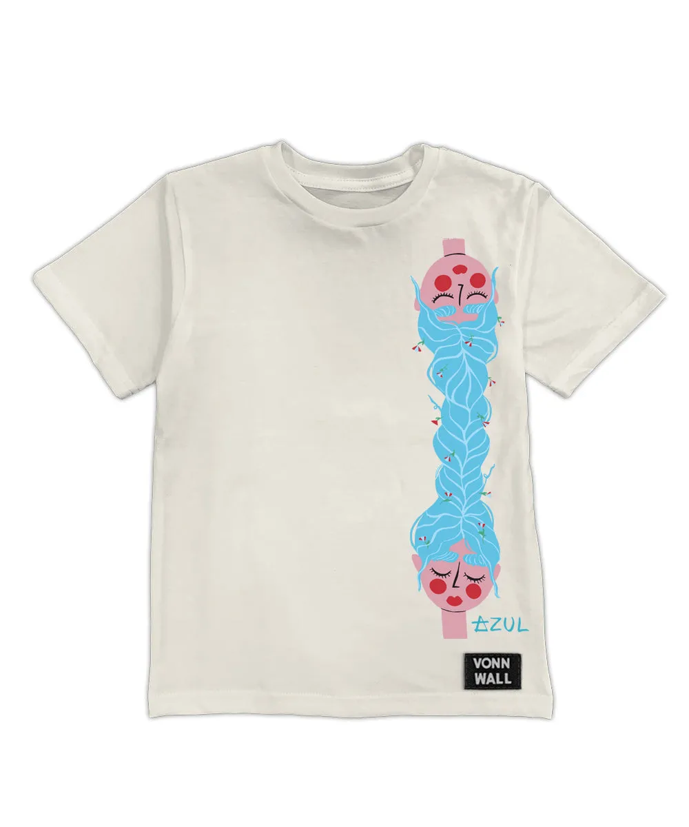 Cream Azul 8 Tee