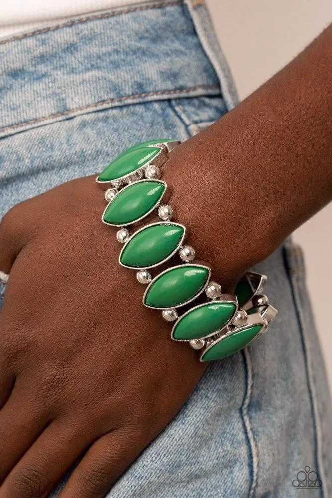 Cry Me a Rivera Green Bracelet - Paparazzi Accessories