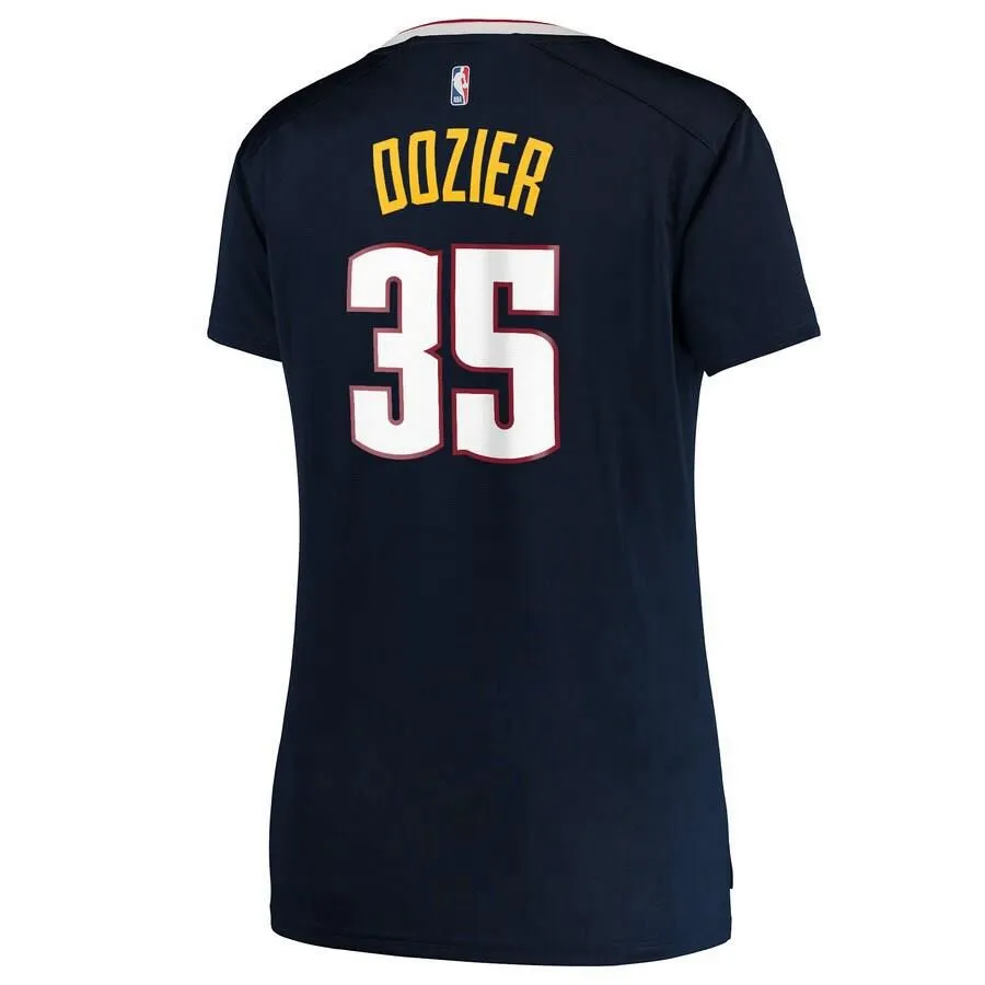 Denver Nuggets P.J. Dozier Fanatics Branded Fast Break Player Icon Jersey Womens - Navy | Ireland Q1254M5