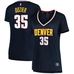 Denver Nuggets P.J. Dozier Fanatics Branded Fast Break Player Icon Jersey Womens - Navy | Ireland Q1254M5