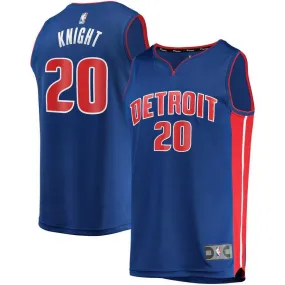 Detroit Pistons Brandon Knight Fanatics Branded Road Fast Break Player Jersey Kids - Blue | Ireland G4058H4