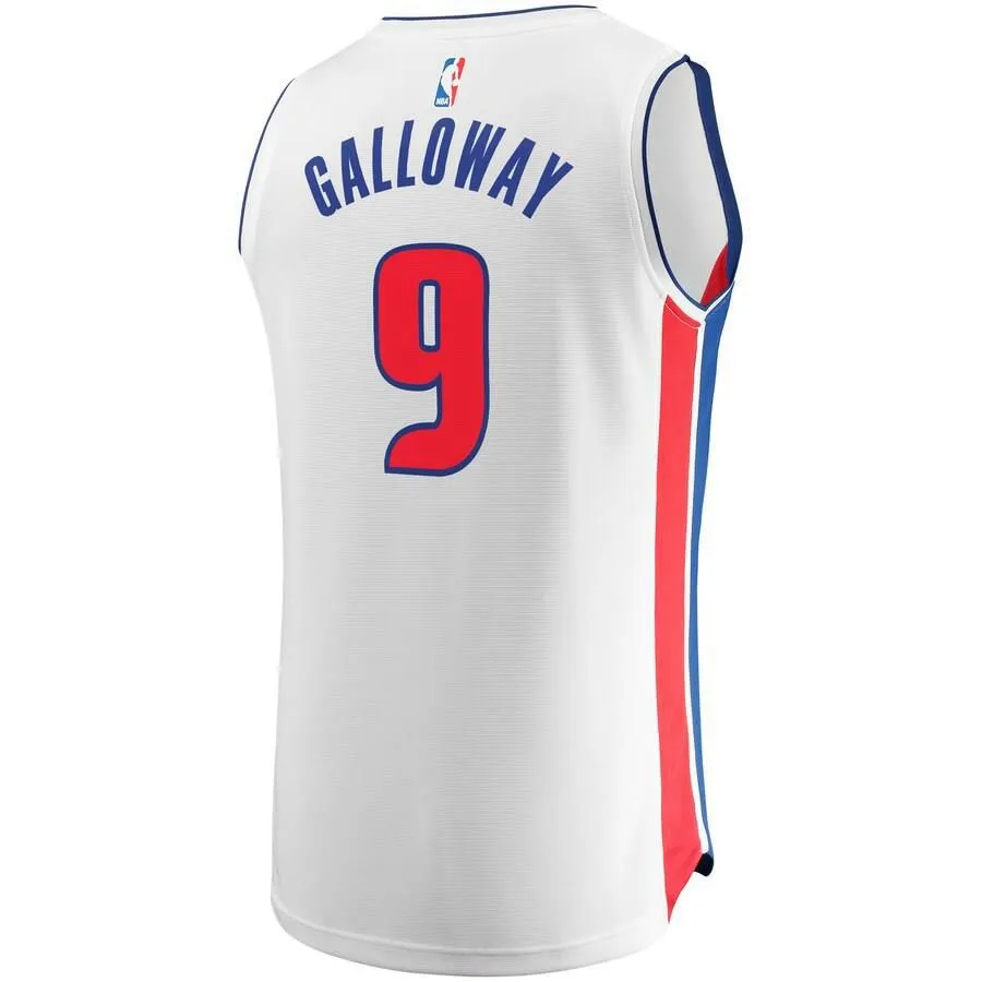 Detroit Pistons Langston Galloway Fanatics Branded Replica Fast Break Player Association Jersey Kids - White | Ireland A8281B7