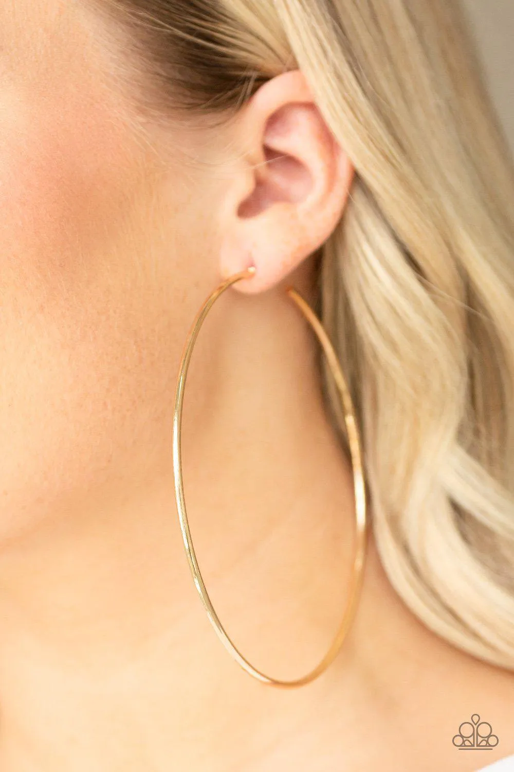 Extra Extra Gold Hoop Earrings - Paparazzi Accessories