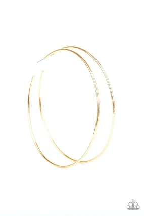 Extra Extra Gold Hoop Earrings - Paparazzi Accessories