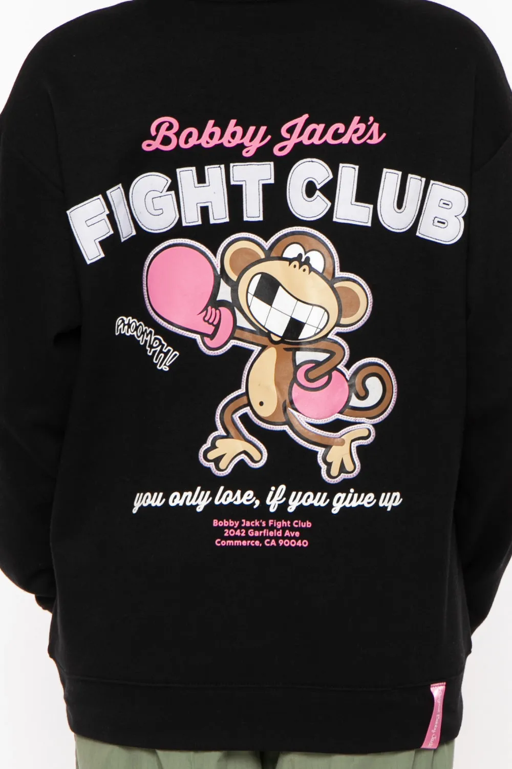 Fight Club - Bobby Jack Oversized Premium Zip Hoodie - Black