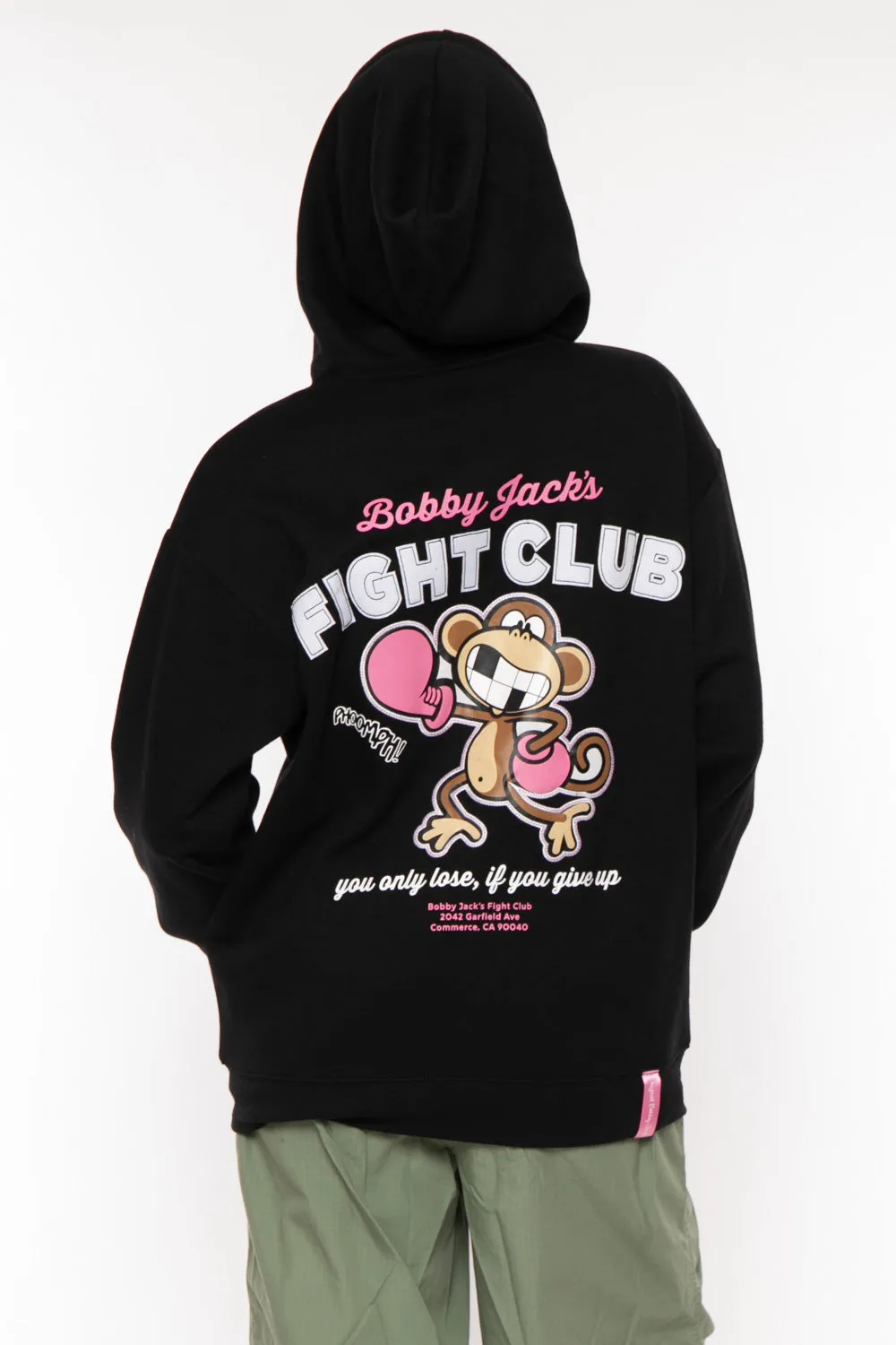 Fight Club - Bobby Jack Oversized Premium Zip Hoodie - Black