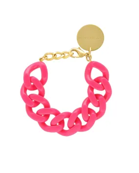 Flat Chain Bracelet | Pink