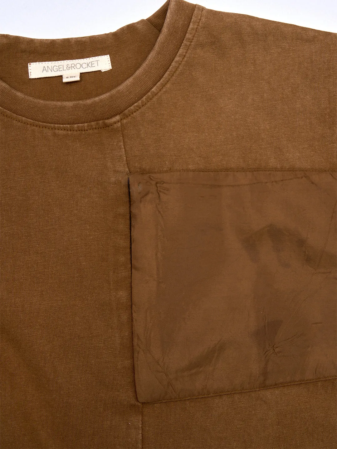 Gabriel Brown Nylon Pocket Tee