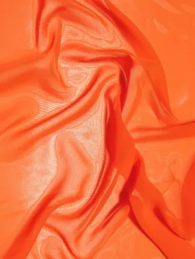 High Multi Chiffon By The Roll - 20 Yard Bolt - Orange