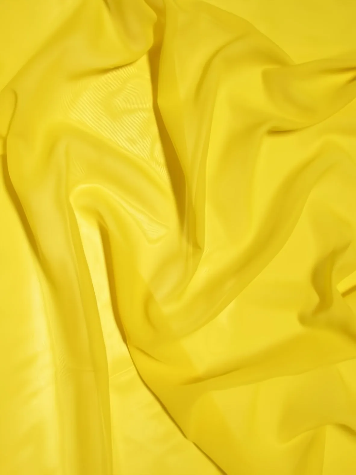 High Multi Chiffon By The Roll - 40 Yard Bolt - Yellow