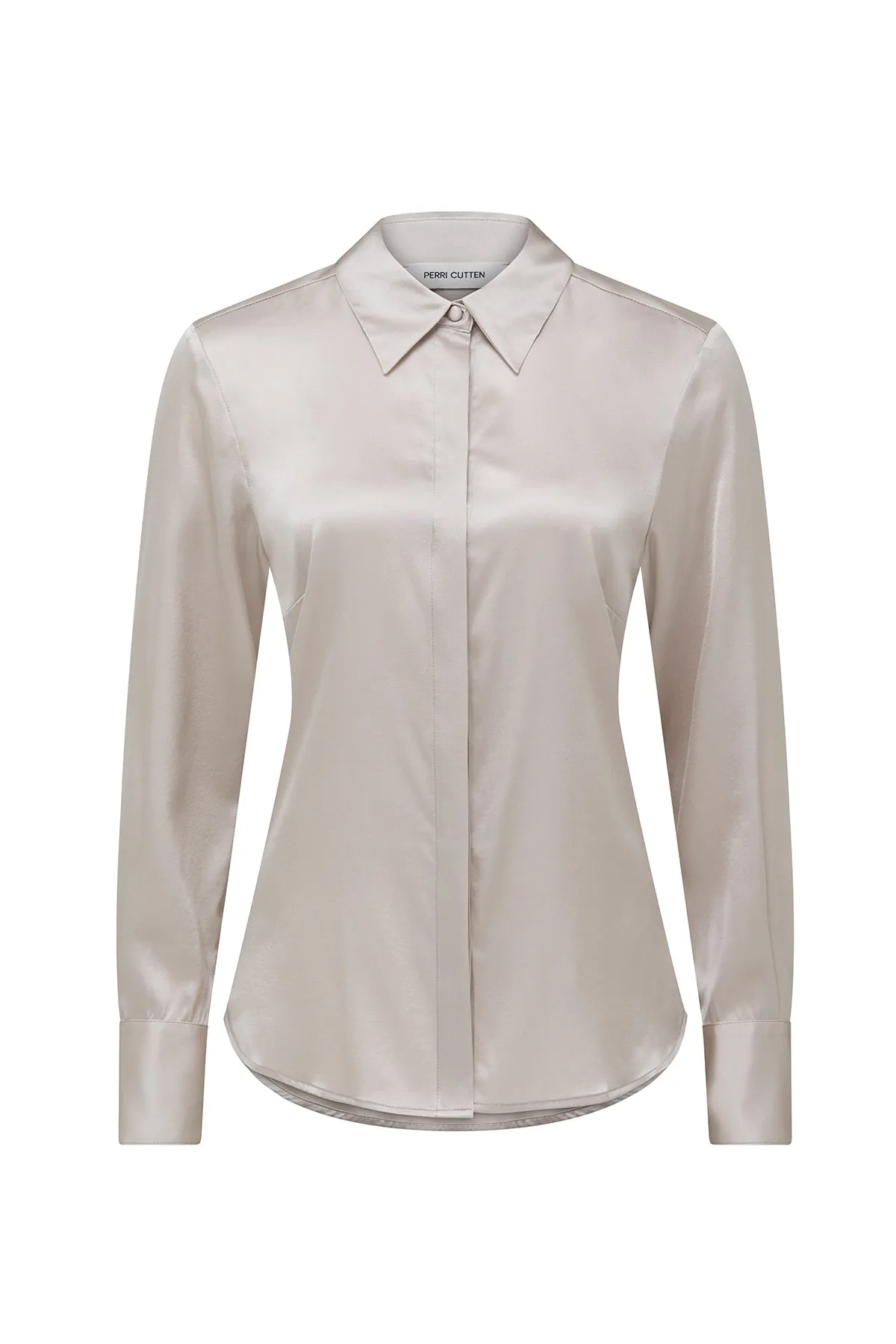 Jessica Silk Shirt - Dove