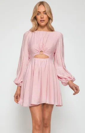 Jina Mini Dress -  Pink