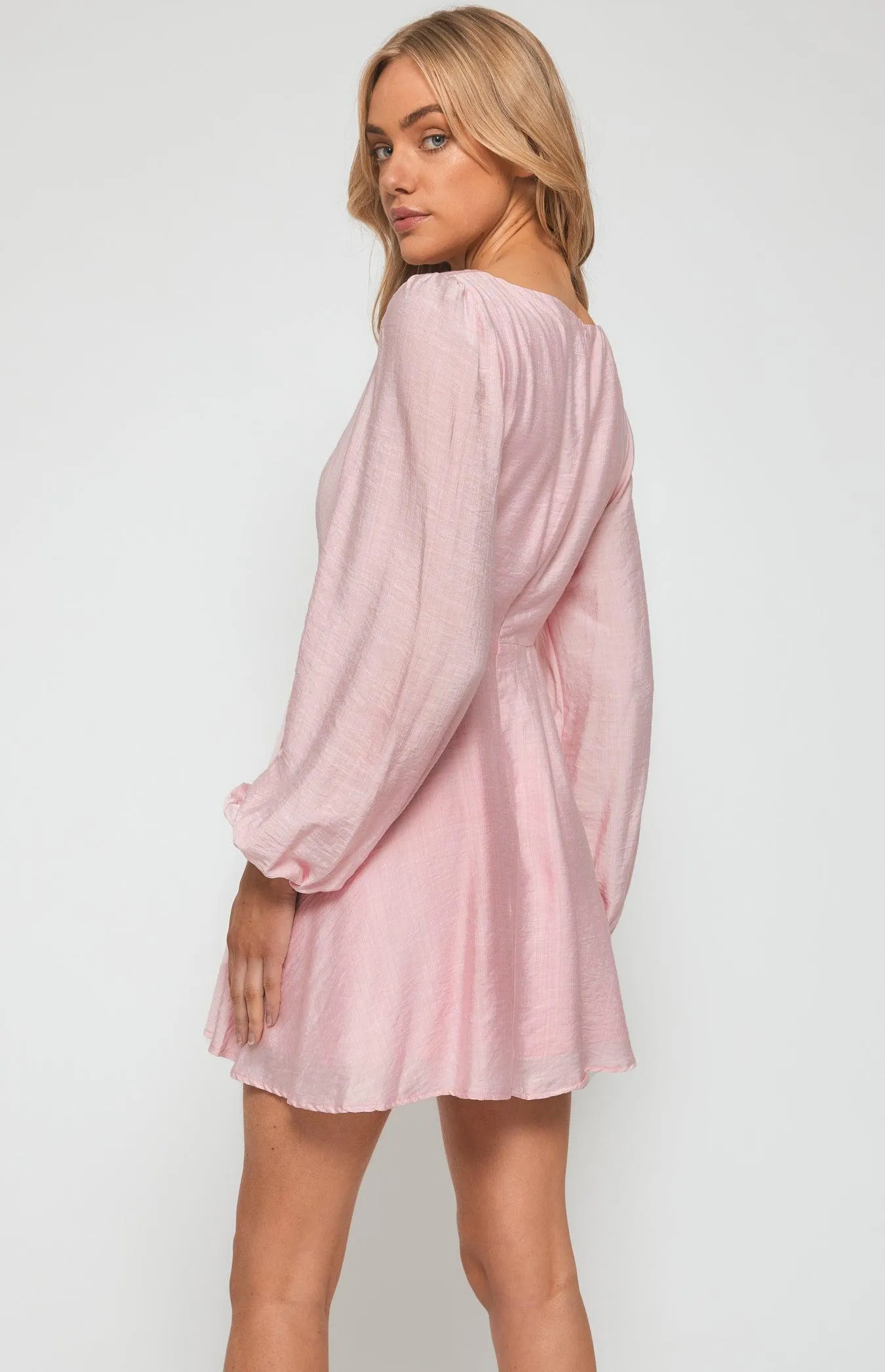 Jina Mini Dress -  Pink