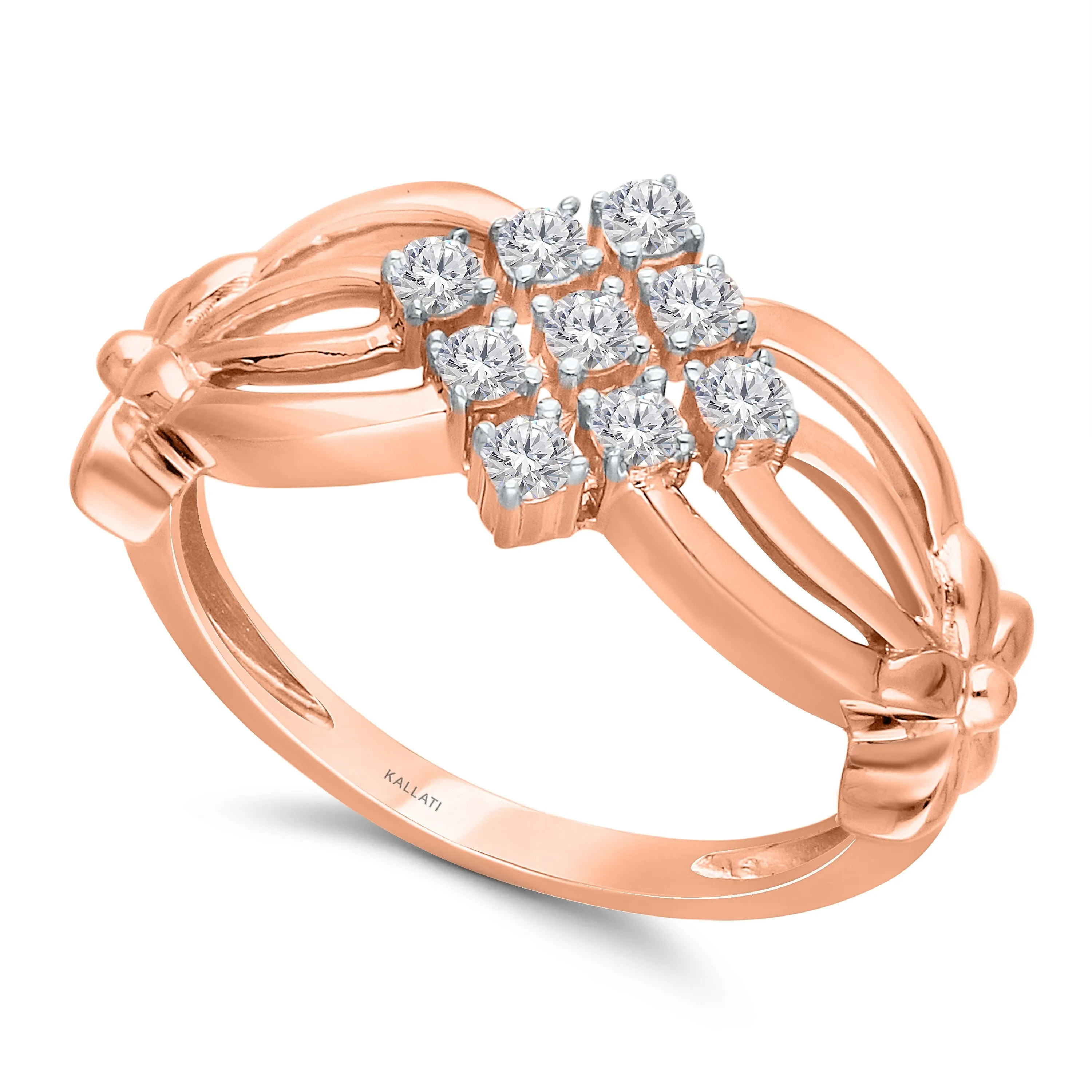 Kallati Diamond Eternal Ring in 14K Rose Gold