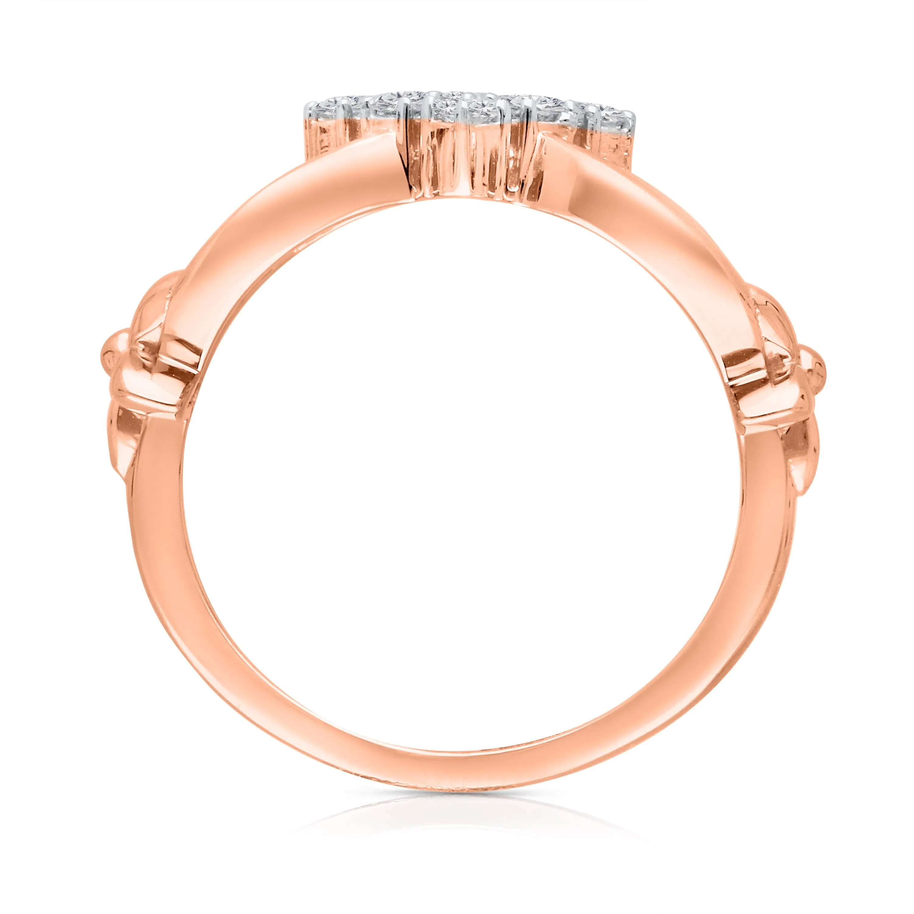 Kallati Diamond Eternal Ring in 14K Rose Gold