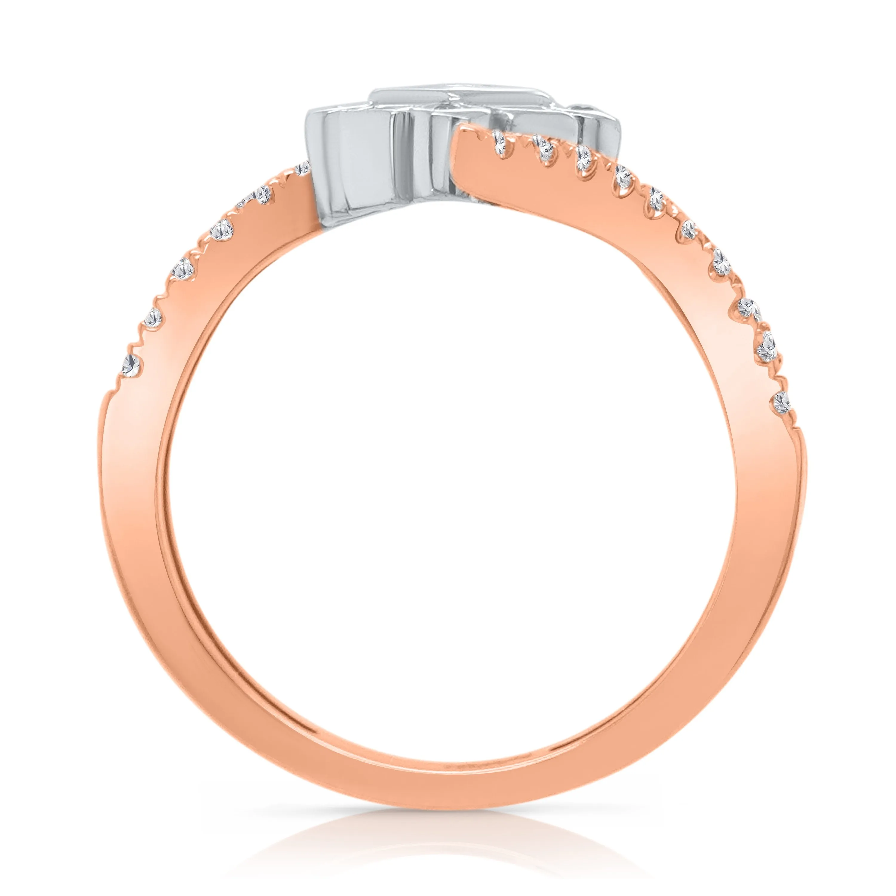 Kallati Eternal Diamond Ring in 14K Two-Tone Gold